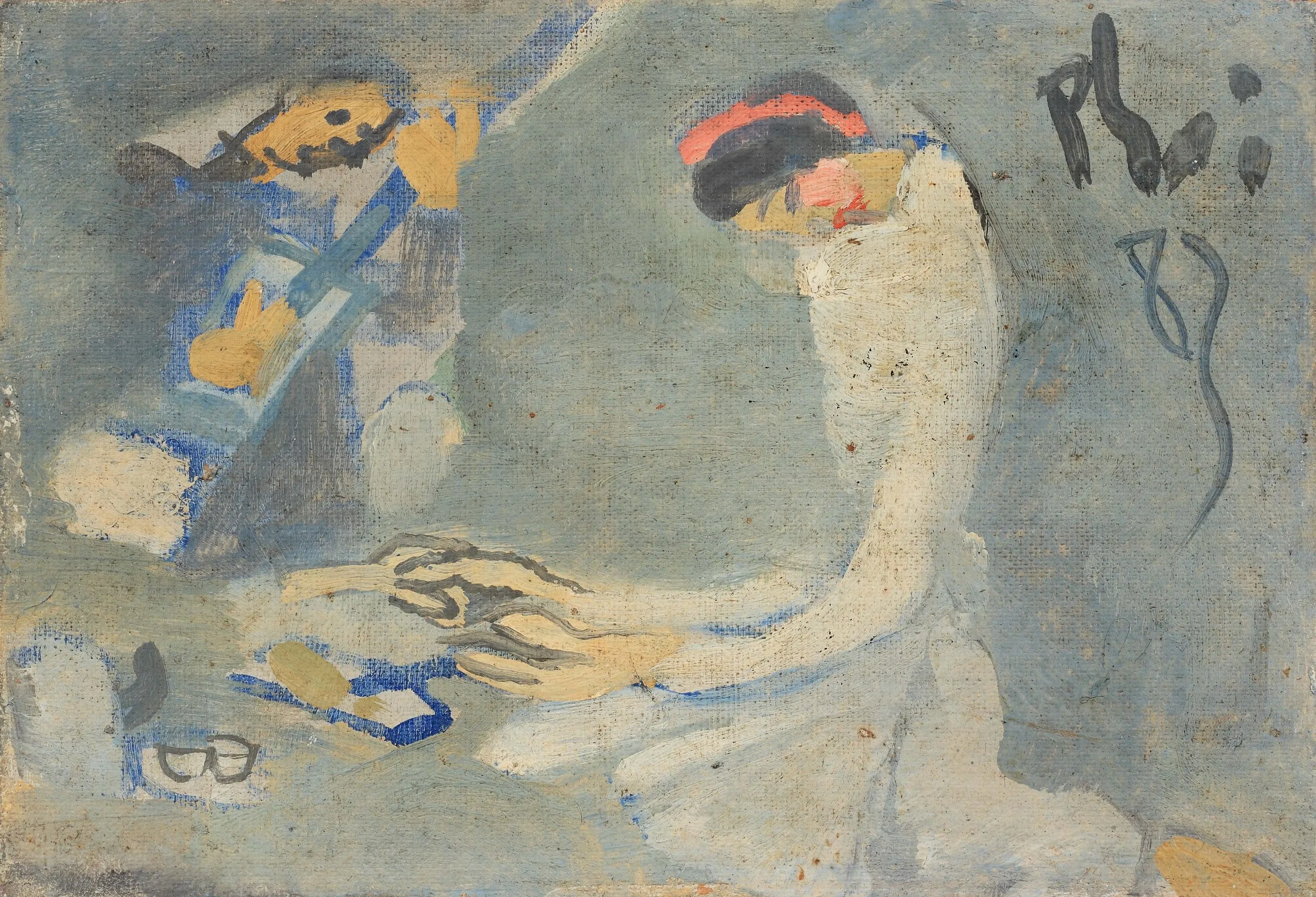 Dáng ngồi áo trắng