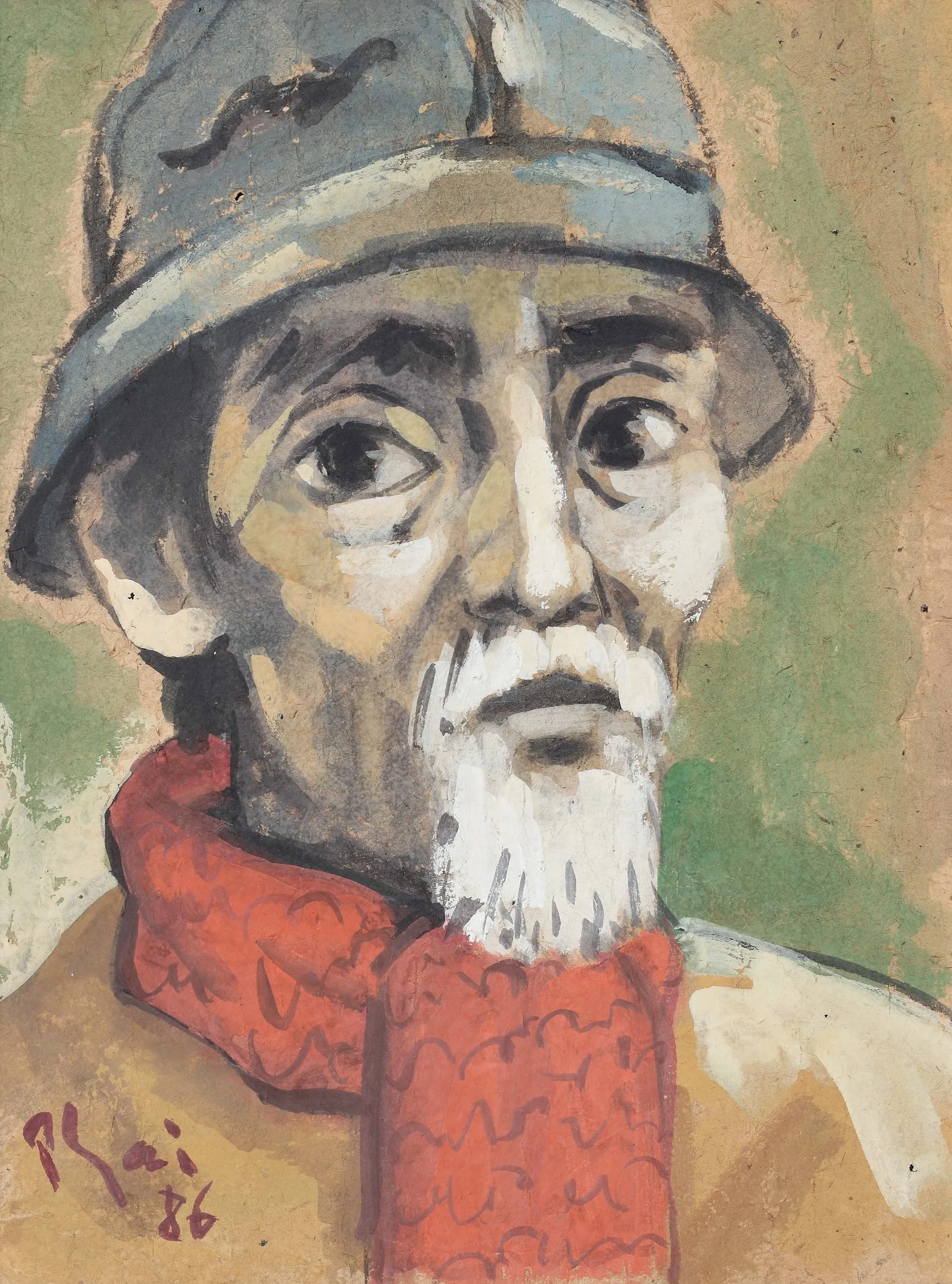 Cụ ông khăn đỏ