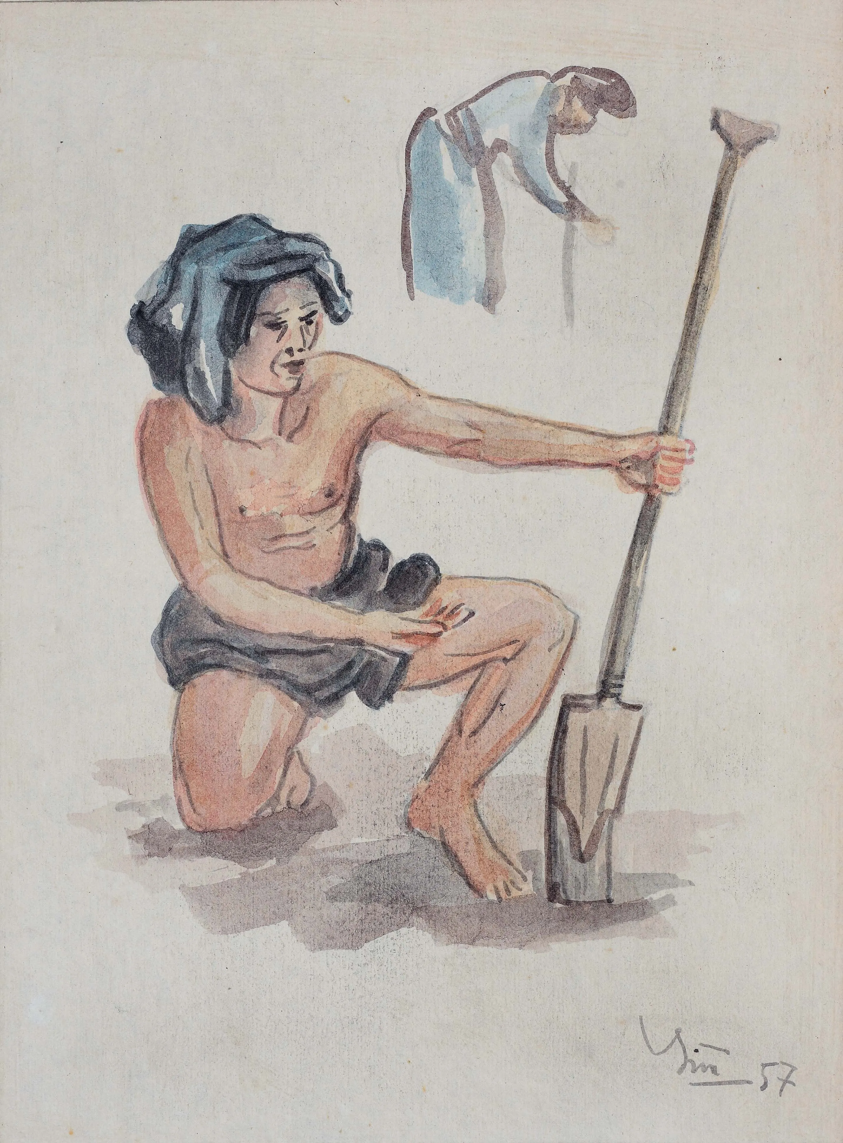 Dáng người trên đất