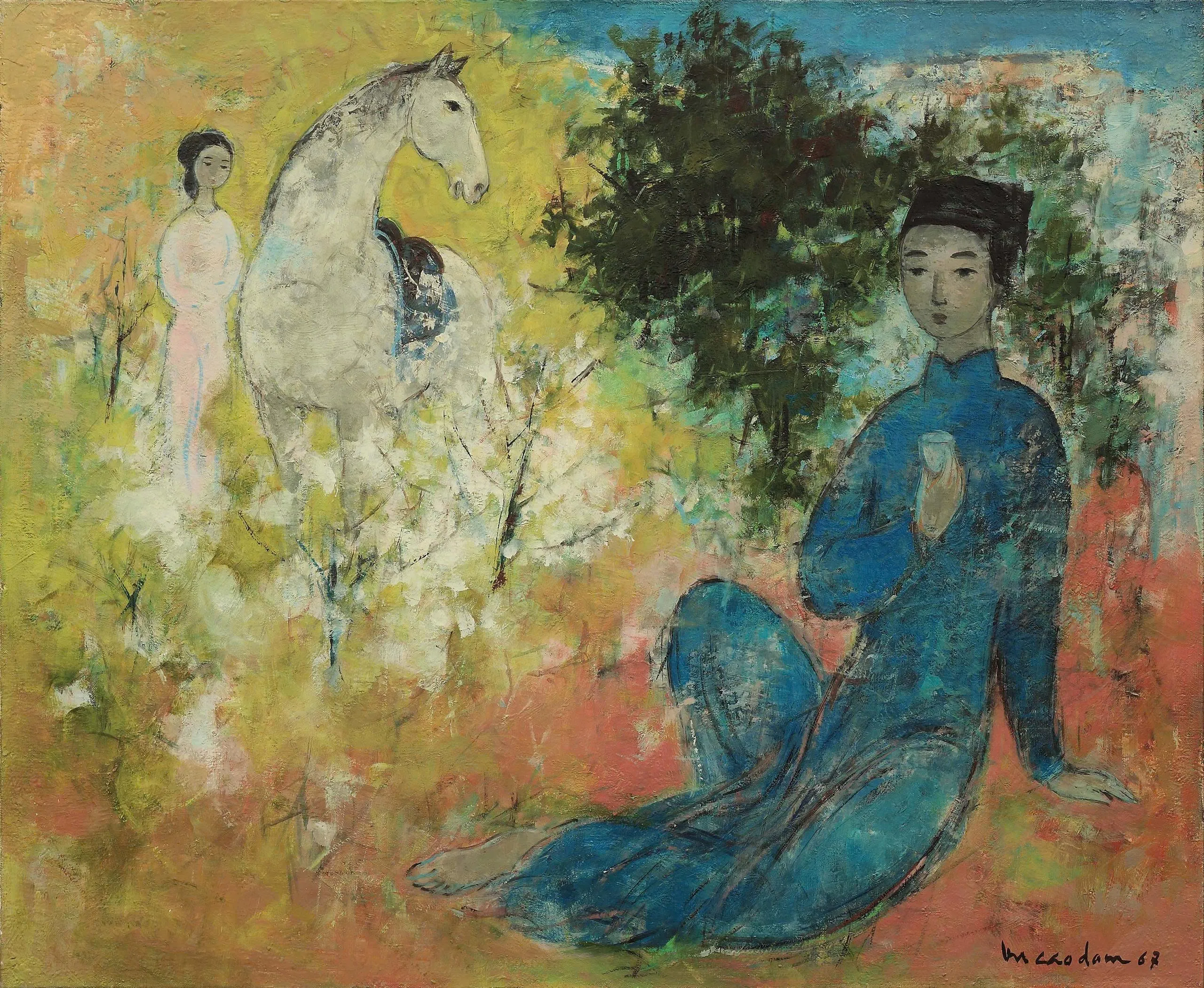 Thiếu nữ bên ngựa bạch